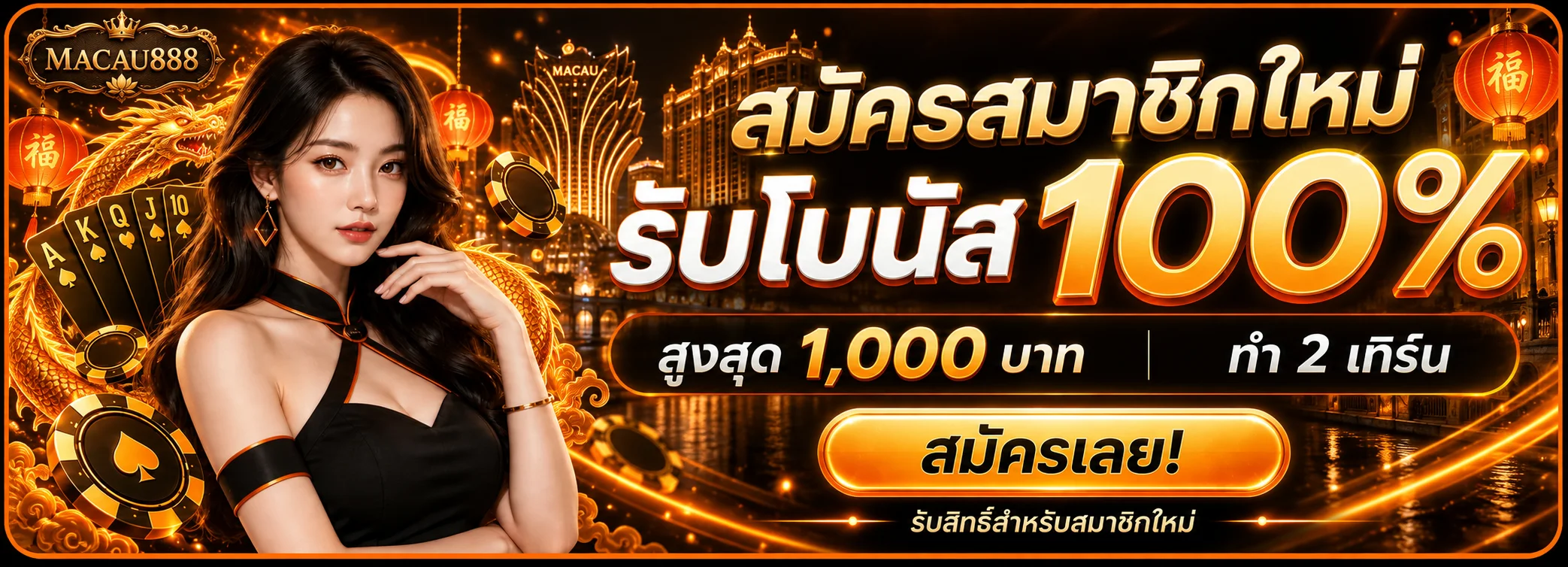 MACAU888 สมัครสมาชิกและรับข้อมูลโปรโมชั่น